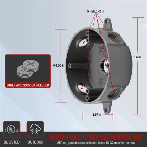 4 x 4 weatherproof box electrical|round outdoor electrical outlet.